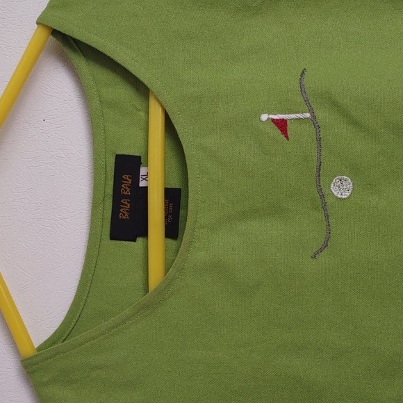 3pc 100% silk Vintage Matching Set bala Bala Golf Attire Jacket Tank Top Pants - Picture 11 of 16